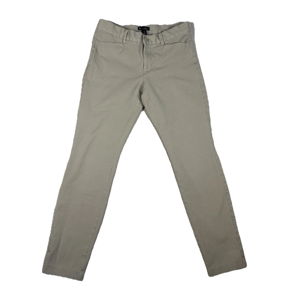Gap Slim City Chino Pants Women Size 2R Beige Cobblestone Khaki Ankle Stretch